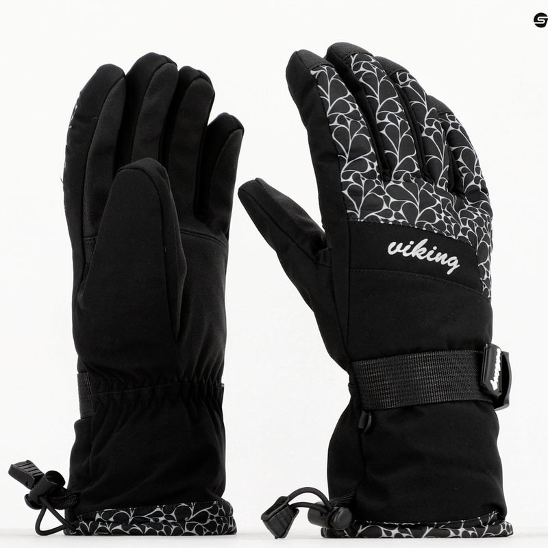 Guanti da sci da donna Viking Tanuka Ski nero 7
