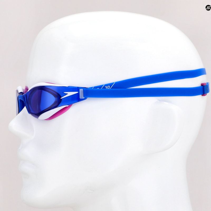 Occhialini da nuoto Speedo Fastskin Hyper Elite blu fuoco/diva/bianco 8