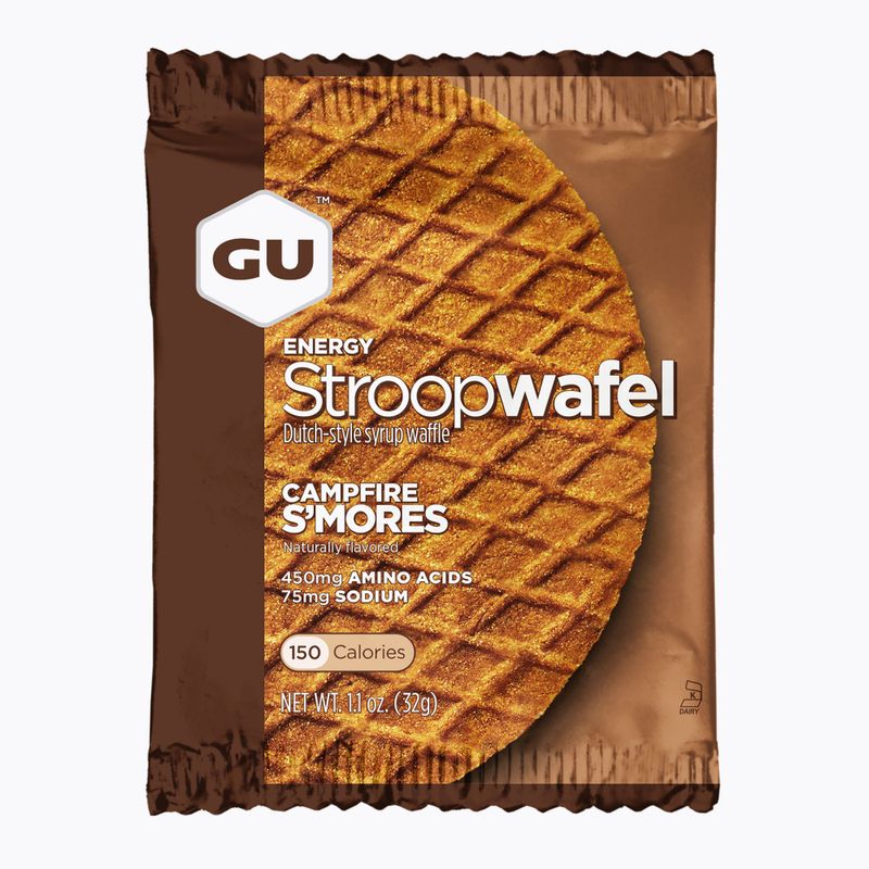 GU Energy Stroopwaffle 32 g spuntino s'mores da campeggio