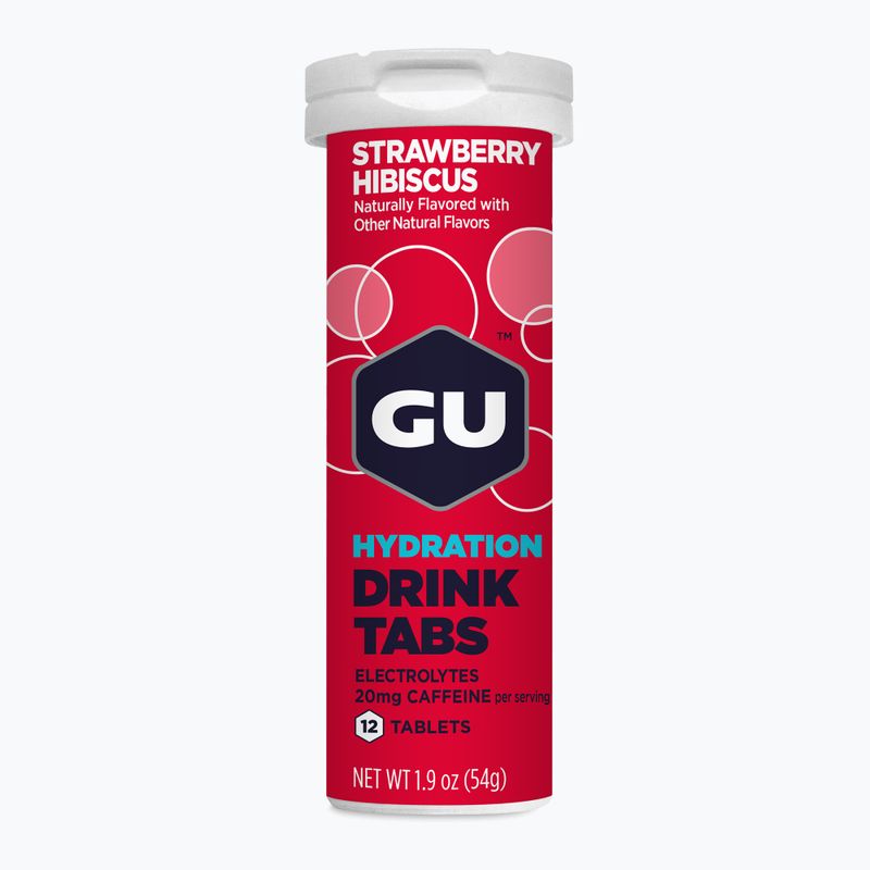 Bevanda isotonica GU Hydration Drink 12 tab fragola/ibisco