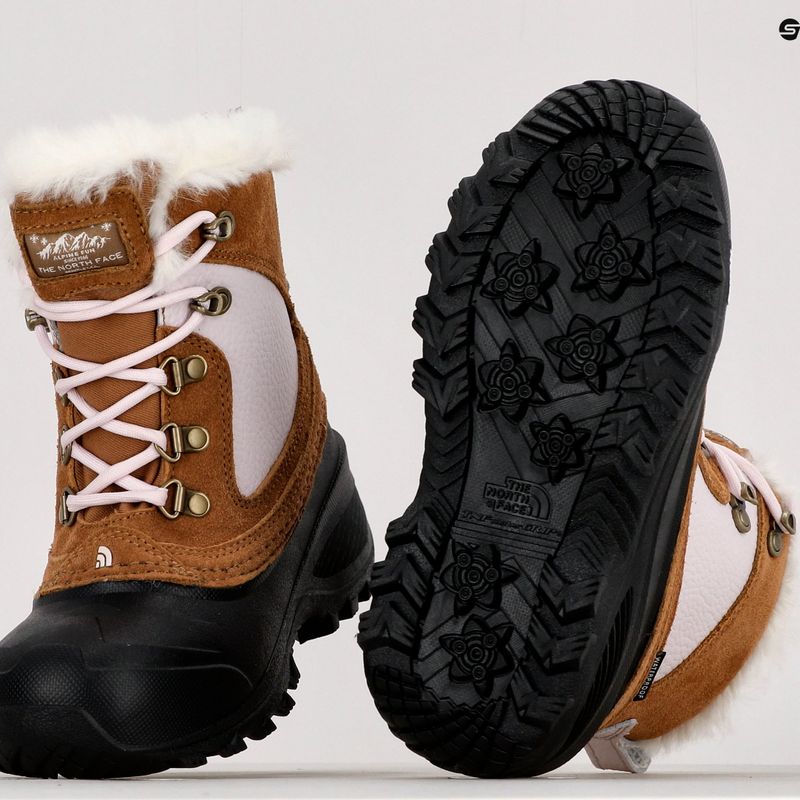 Stivali da neve per bambini The North Face Shellista Extreme marrone tostato/lavanda nebbia 11