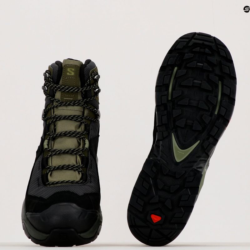 Salomon Quest Element GTX, scarponi da trekking da uomo nero/verde lichene profondo/oliva notte 12