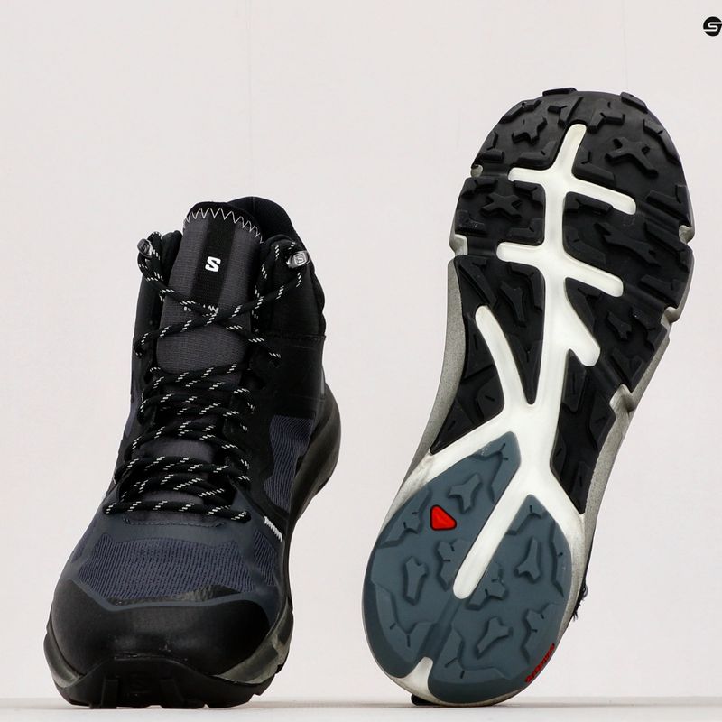 Salomon Predict Hike Mid GTX, scarponi da trekking da uomo in ebano/nero/tempesta 17