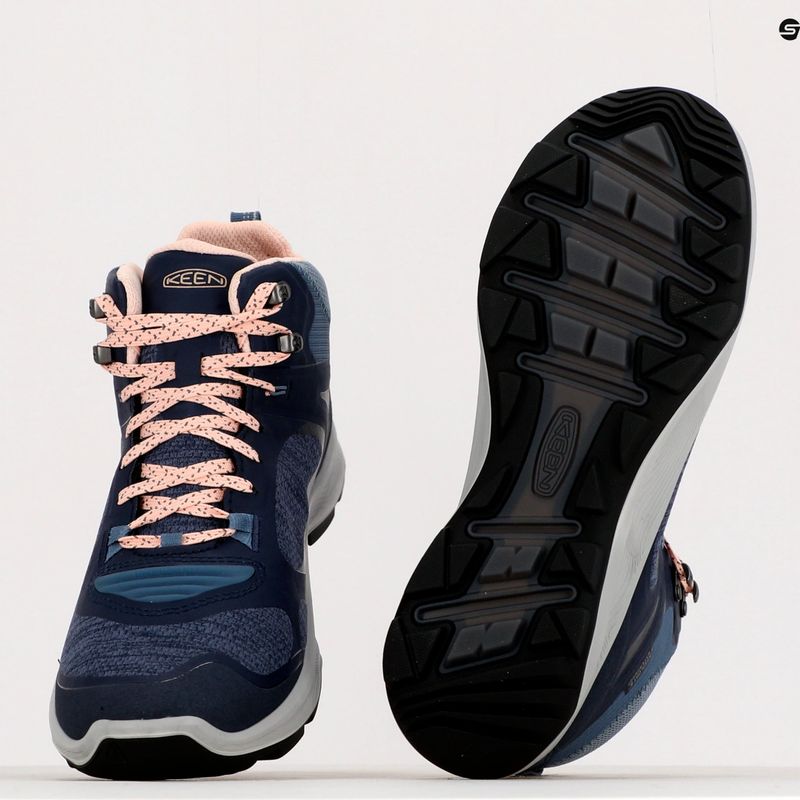 Scarpe da trekking da donna KEEN Terradora Flex Mid WP vintage indigo/peachy keen 12