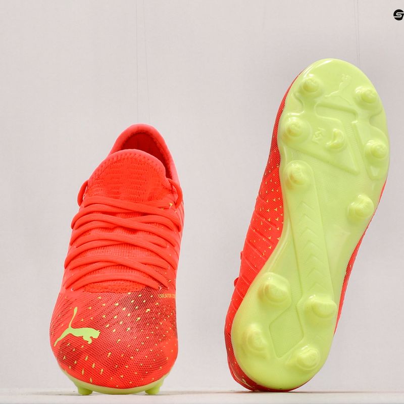 PUMA Future Z 4.4 FG/AG scarpe da calcio da bambino fiery coral/fizzy light/puma nero/salmon 10