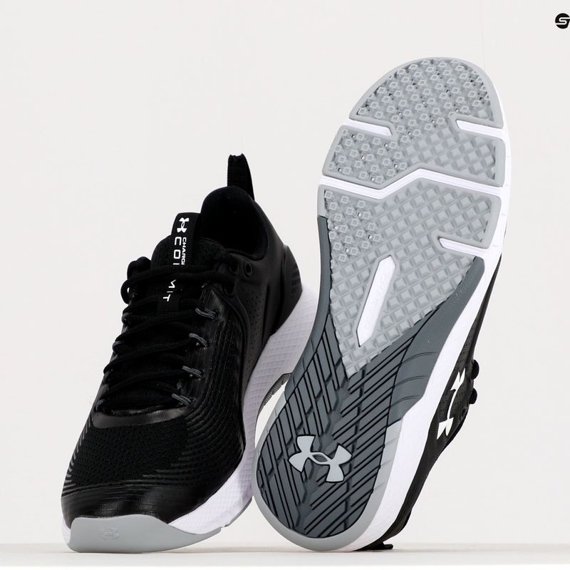 Under Armour Charged Commit Tr 3 nero/bianco/bianco scarpe da ginnastica da uomo 12