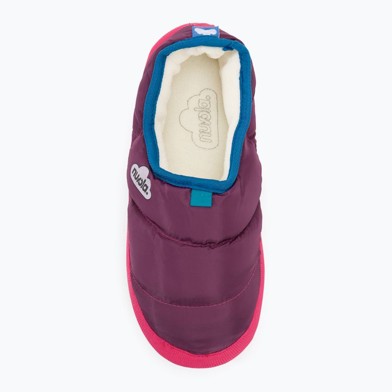 Pantofole invernali per bambini Nuvola Classic Party viola 6