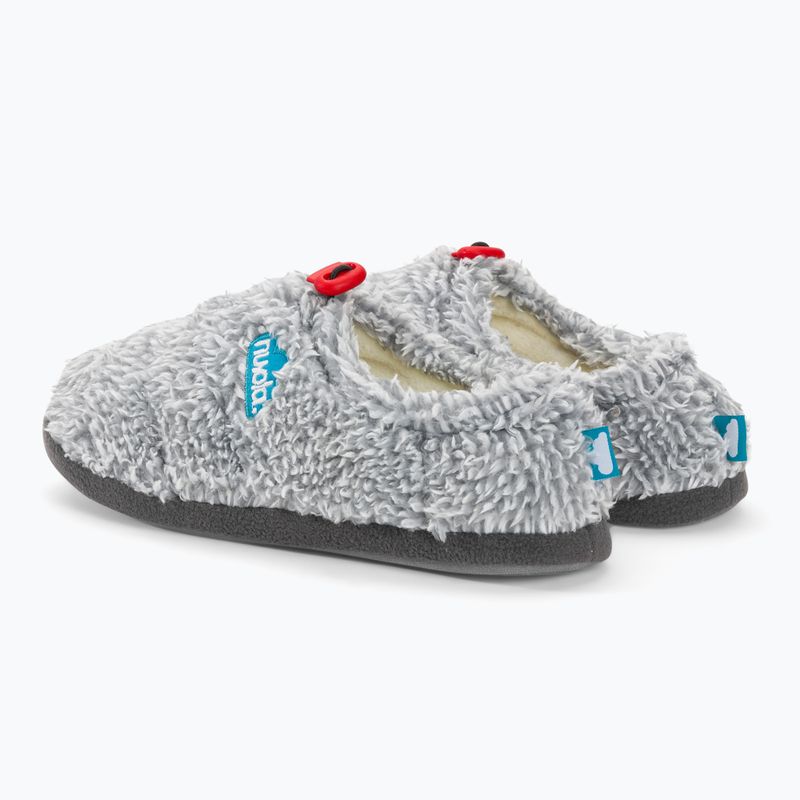 Nuvola Classic Cloud, pantofole invernali in pile grigio 3