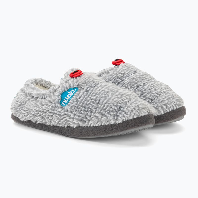 Nuvola Classic Cloud, pantofole invernali in pile grigio 4