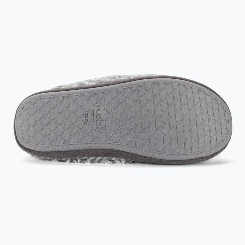 Nuvola Classic Cloud, pantofole invernali in pile grigio 5