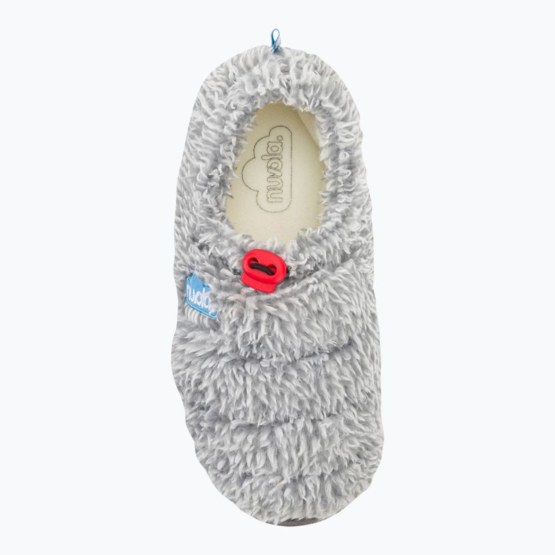 Nuvola Classic Cloud, pantofole invernali in pile grigio 6