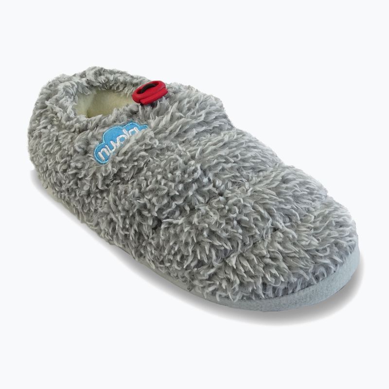 Nuvola Classic Cloud, pantofole invernali in pile grigio 7