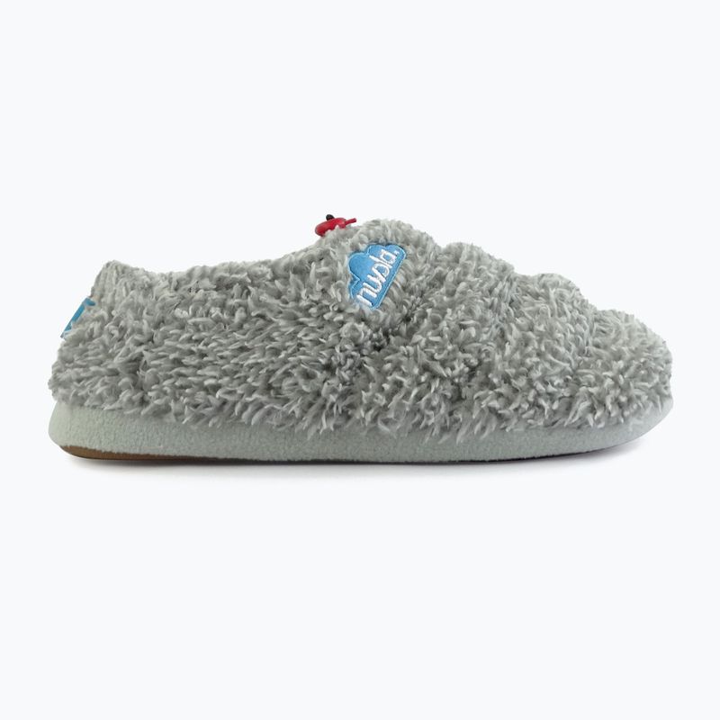 Nuvola Classic Cloud, pantofole invernali in pile grigio 9