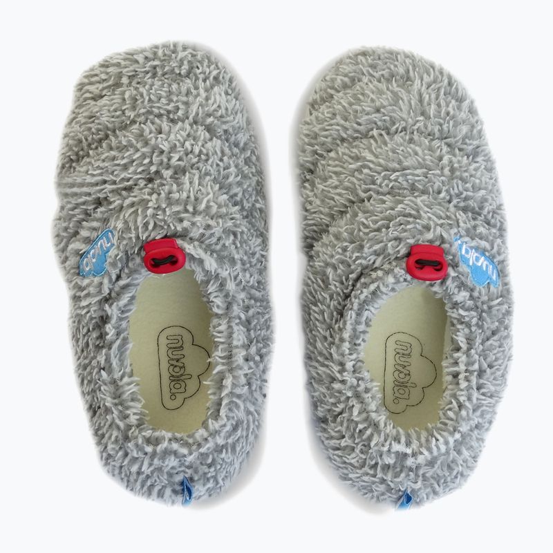 Nuvola Classic Cloud, pantofole invernali in pile grigio 10