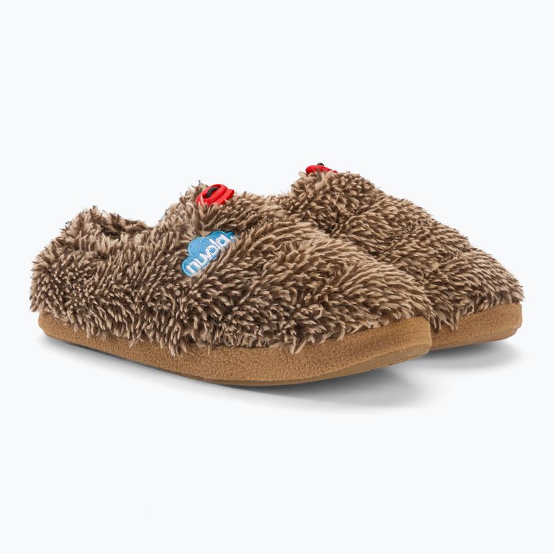 Nuvola Classic Cloud, pantofole invernali in pile marrone 4