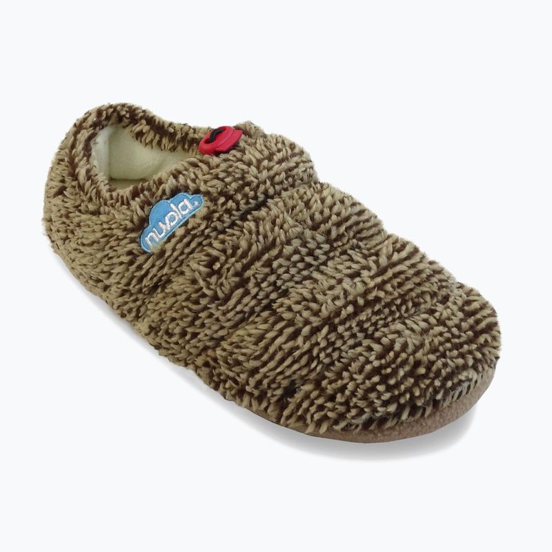 Nuvola Classic Cloud, pantofole invernali in pile marrone 7