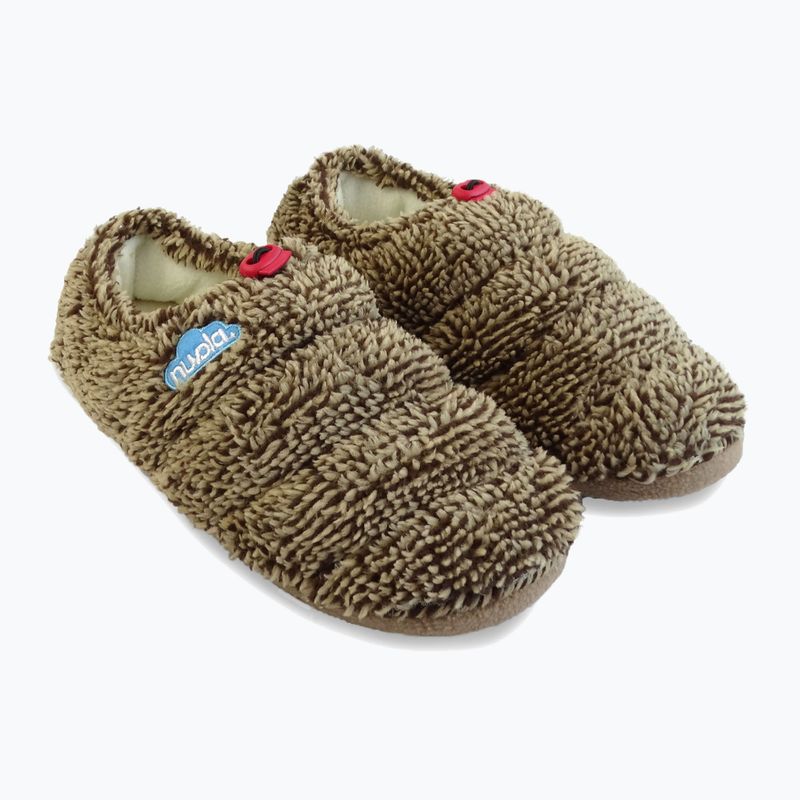 Nuvola Classic Cloud, pantofole invernali in pile marrone 8