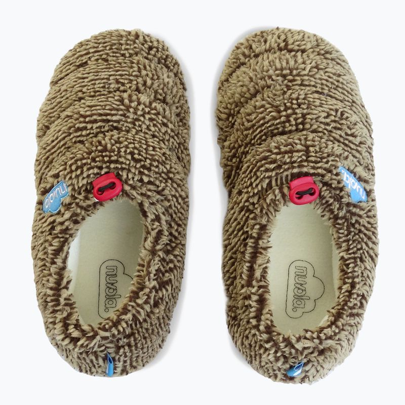 Nuvola Classic Cloud, pantofole invernali in pile marrone 10