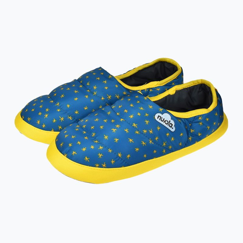 Nuvola Classic Pantofole invernali per bambini stampate in blu scintillante 11
