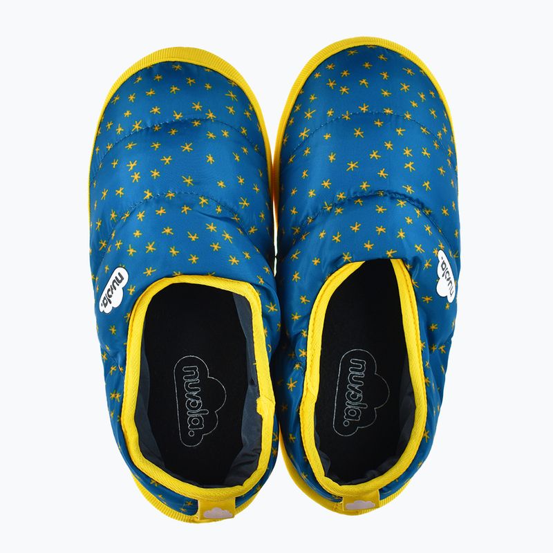 Nuvola Classic Pantofole invernali per bambini stampate in blu scintillante 12