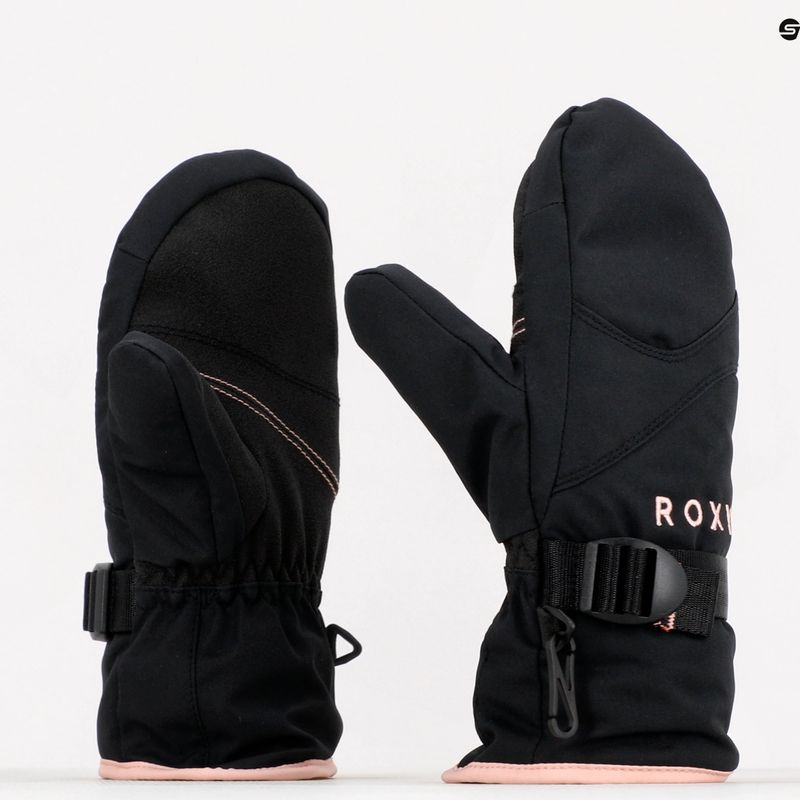 Guanti da snowboard per bambini ROXY Jetty Solid nero vero 6