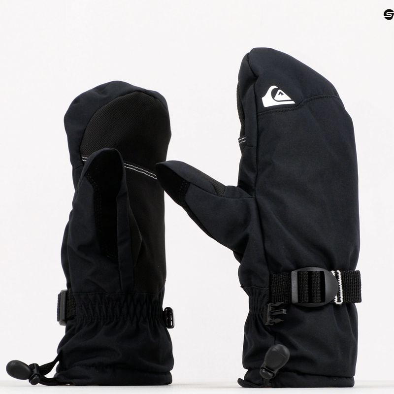 Quiksilver Mission Mitt guanti da snowboard per bambini nero vero 7