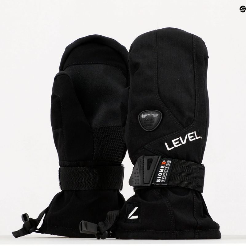 Guanti da snowboard per bambini Level Fly Mitt nero 7