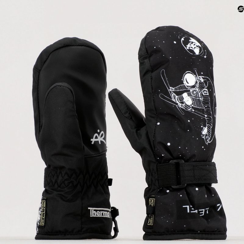 Guanto da sci Level Junior Mitt nero/bianco per bambini 9