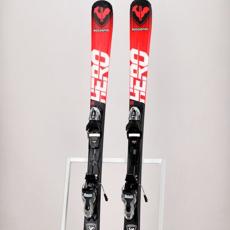 Sci da discesa per bambini Rossignol Hero 130-150 + attacchi XP7 rosso 13
