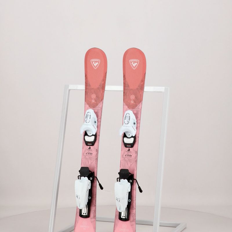 Sci da discesa per bambini Rossignol Experience 80 W Pro + attacchi Kid4 rosa 15