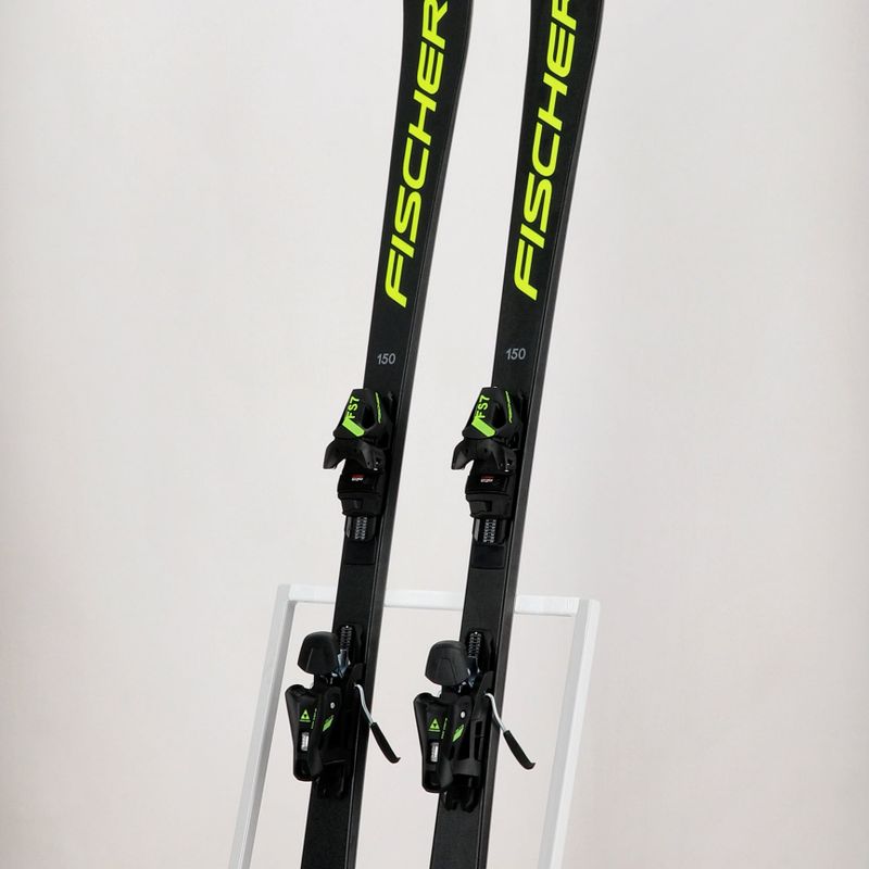 Sci da discesa per bambini Fischer RC4 RACE JRs + attacchi FJ7 CA JRs nero/giallo 13
