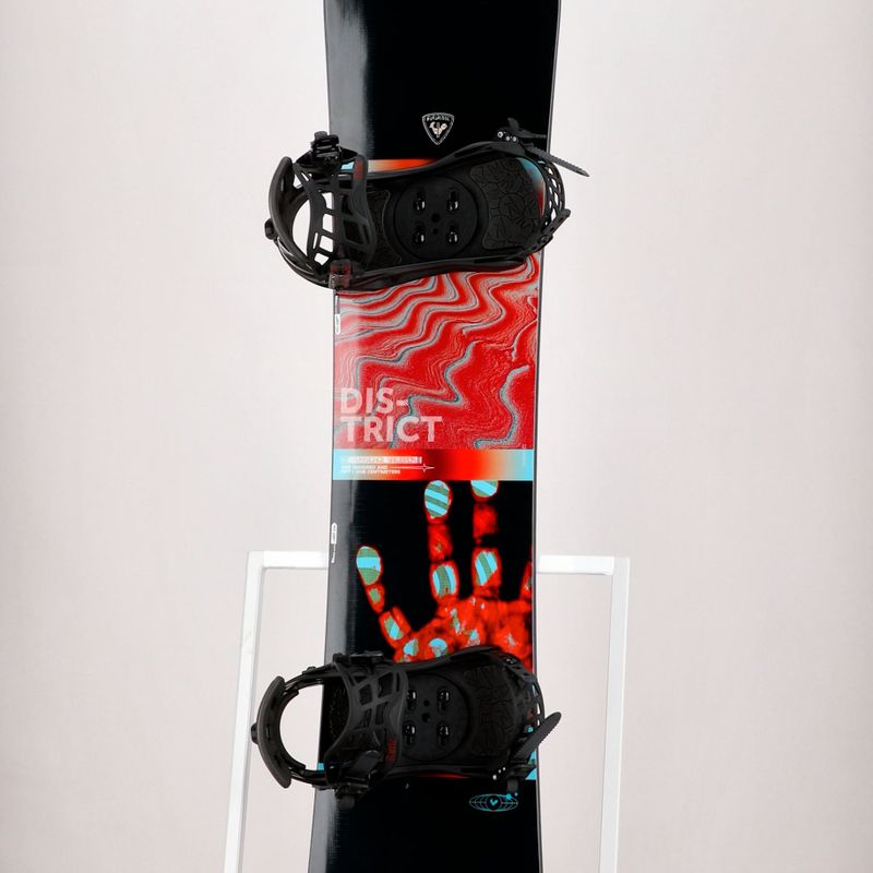 Snowboard Rossignol District Infrablack + attacchi Battle M/L nero/rosso 8