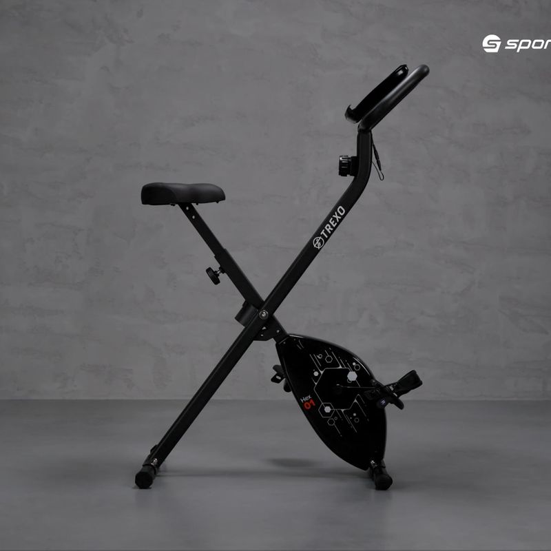 TREXO Hex 01 bicicletta stazionaria nera 15