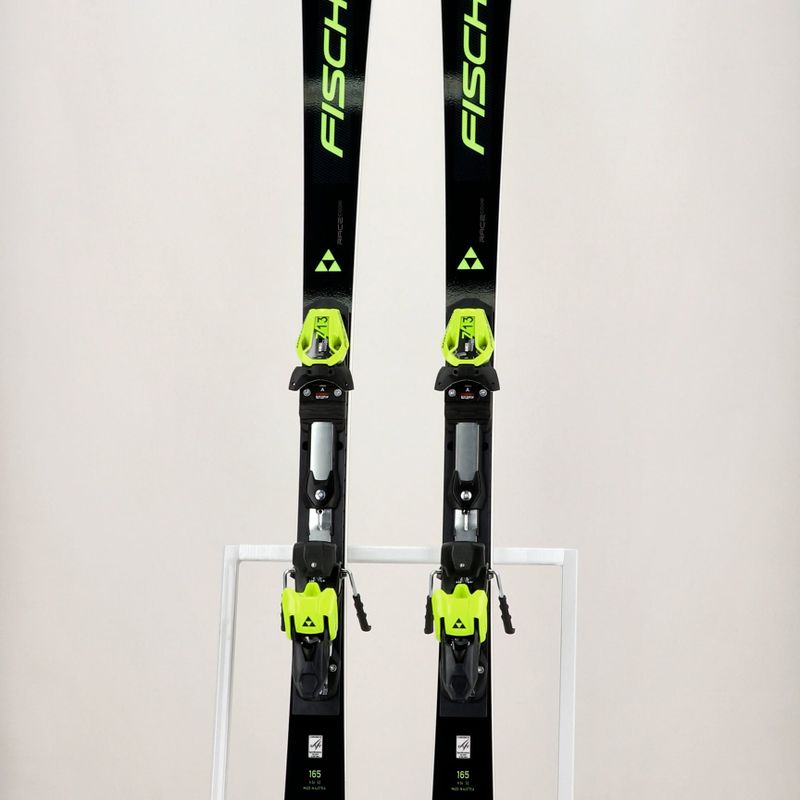 Sci da discesa da uomo Fischer RC4 Worldcup SL M Plate + attacchi RC4 Z13 FF nero/giallo 15