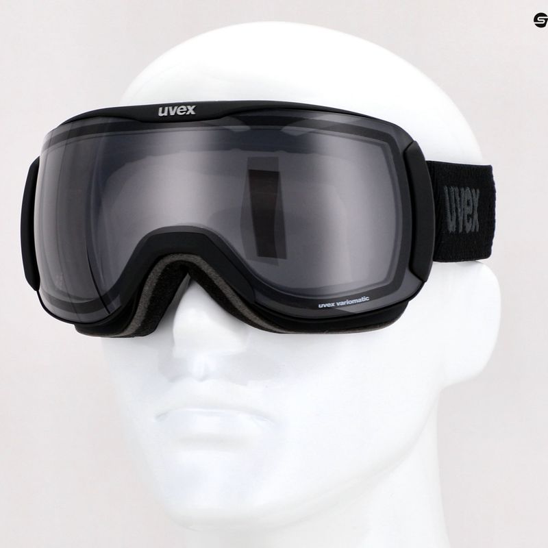 Occhiali da sci UVEX Downhill 2100 VPX black mat/variomatic polavision 11