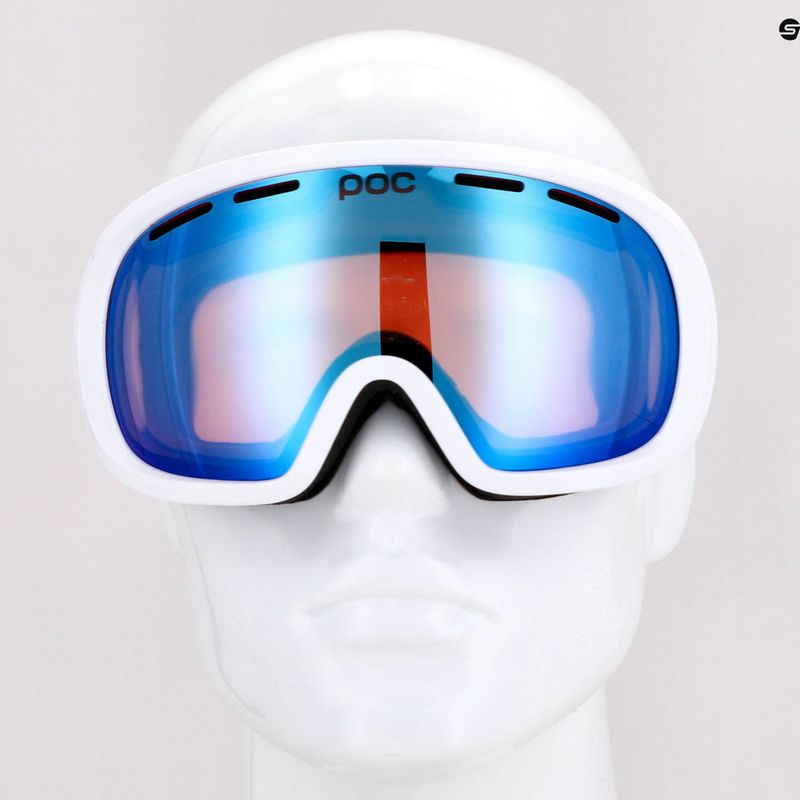 POC Fovea Mid Clarity Photochromic hydrogen white/clarity photo light pink/sky blue occhiali da sci 11