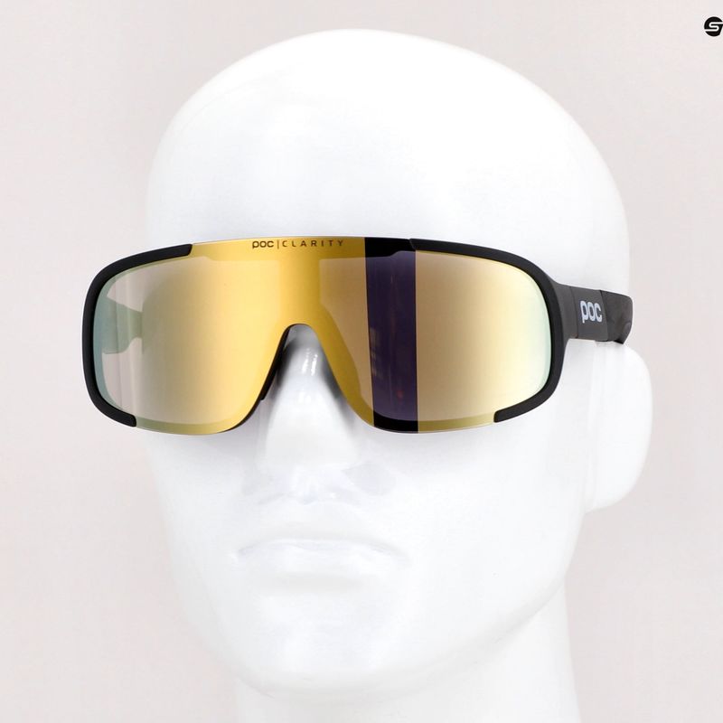Occhiali da sole POC Aspire nero uranio/oro stradale chiaro 7