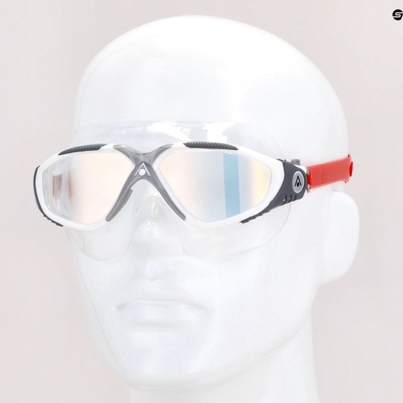 Maschera da bagno Aquasphere Vista bianco/rosso/mirrorosso iridescente MS5050906LMI 11