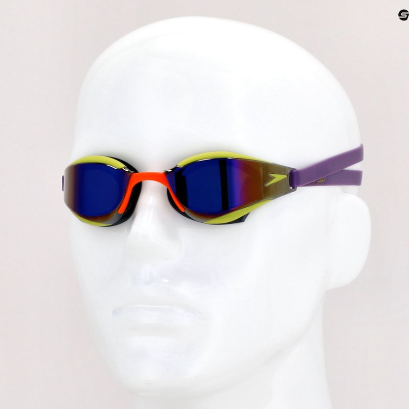 Occhiali da nuoto Speedo Fastskin Hyper Elite Mirror imperial/salso/atomic lime/violet 7
