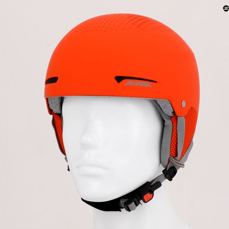 Casco da sci per bambini Alpina Zupo zucca/arancio opaco 10