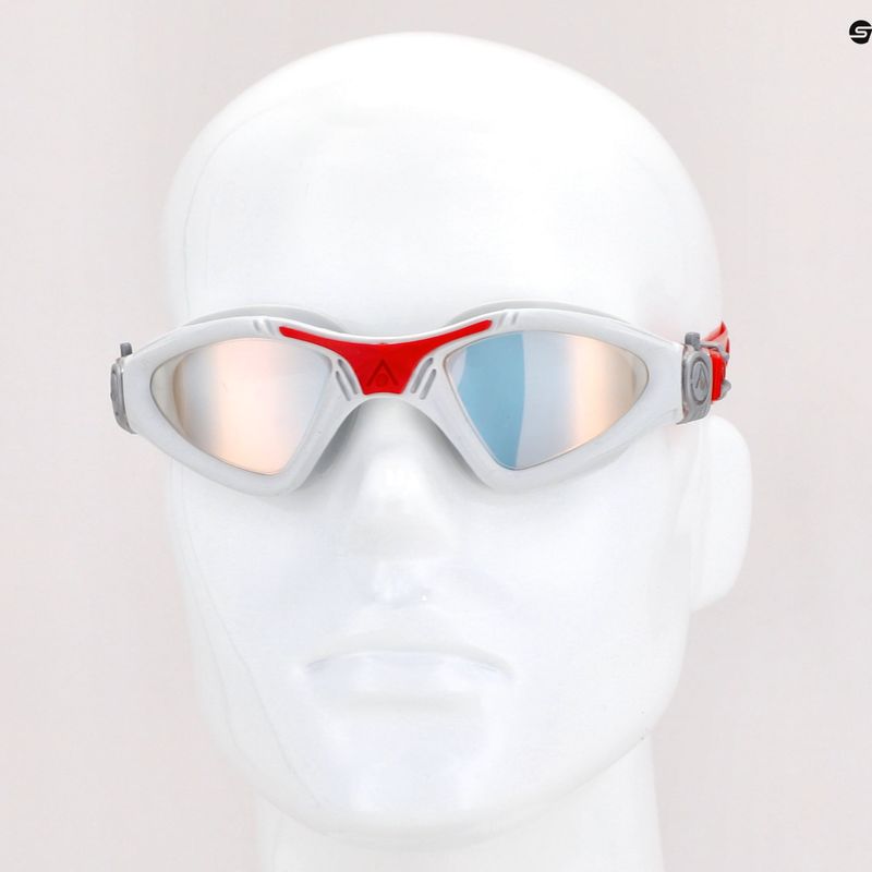 Occhiali da nuoto Aquasphere Kayenne grigio/rosso/specchio iridescente EP2961006LMI 7