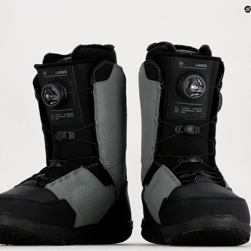 Scarponi da snowboard da uomo RIDE Lasso 2022 grigio 9