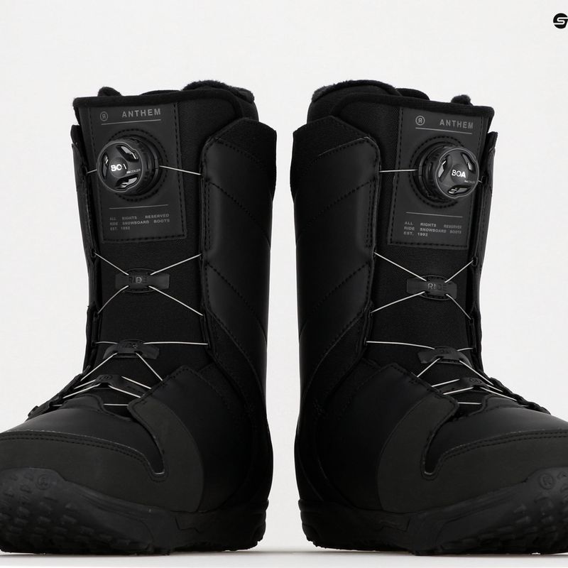 Scarponi da snowboard da uomo RIDE Anthem 2022 nero 9