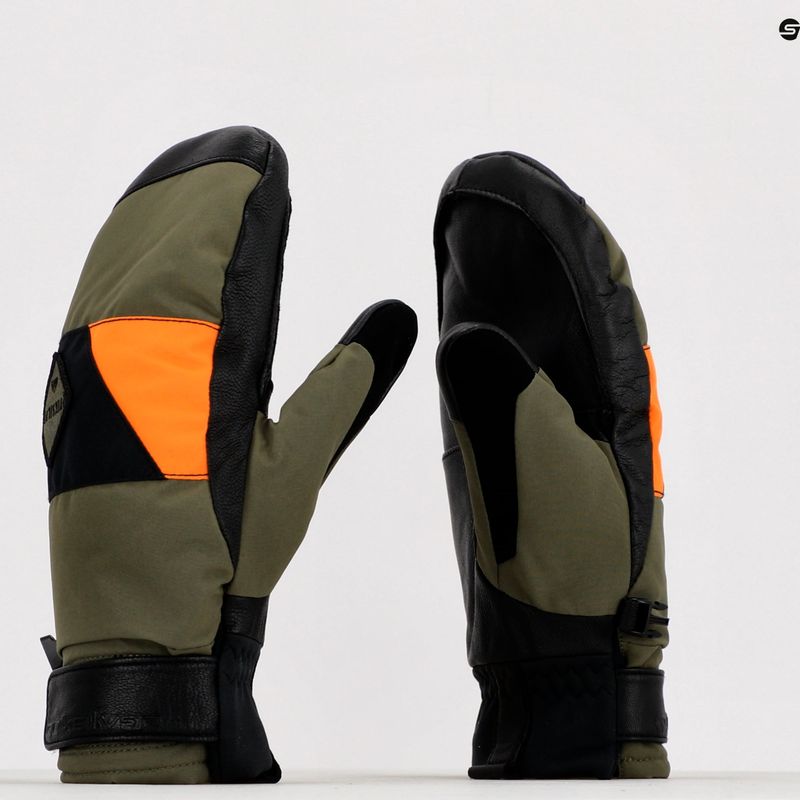 Quiksilver Squad Mitt guanto da snowboard in foglia d'uva 7