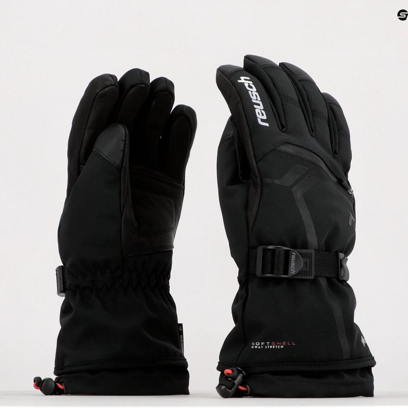 Guanto da sci Reusch Down Spirit GTX nero/argento 8