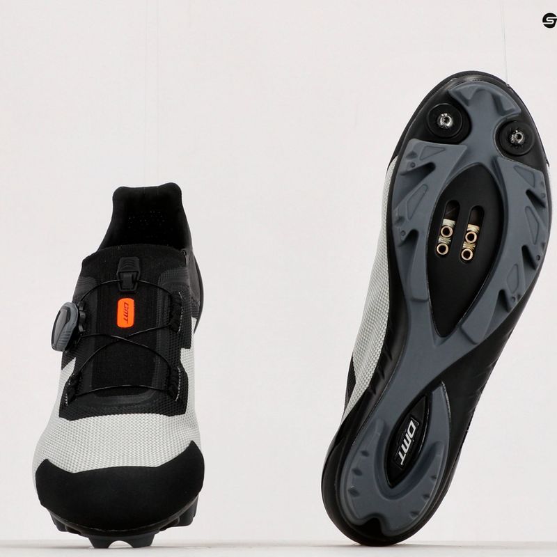 Scarpe da ciclismo MTB da uomo DMT KM4 nero/argento 15
