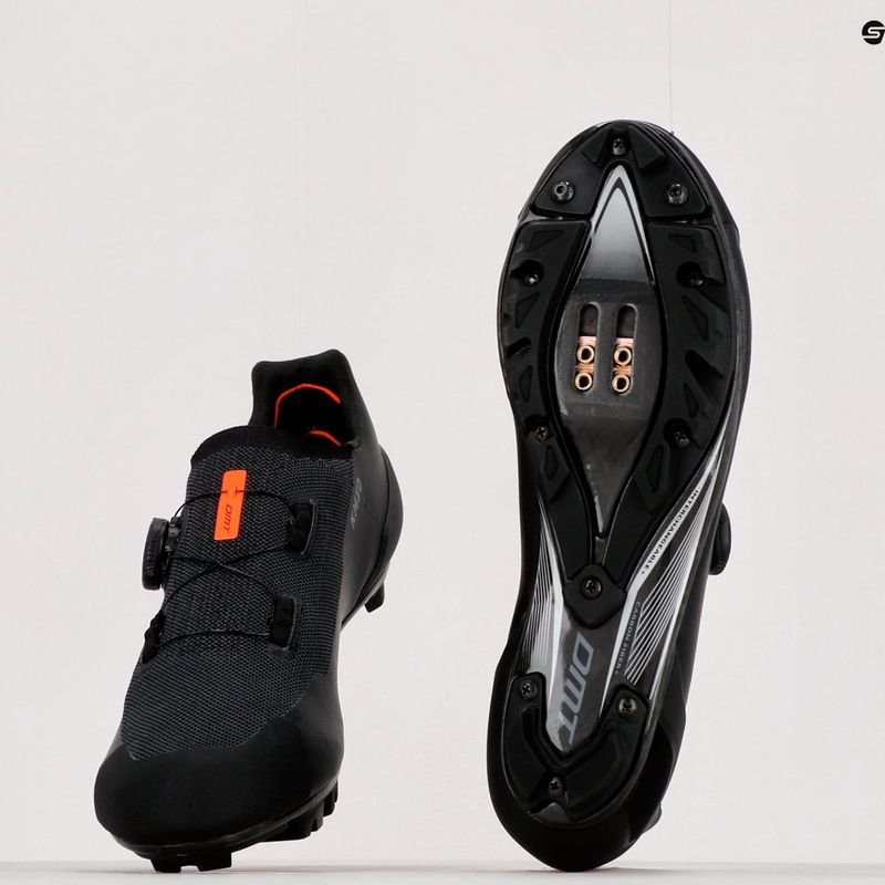 Scarpe da ciclismo MTB da uomo DMT KM30 nero/nero 16