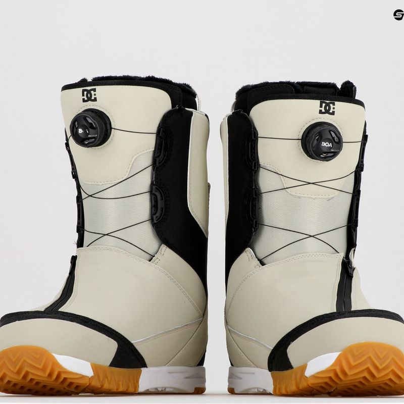 Scarponi da snowboard da uomo DC Transcend off white/gum 13