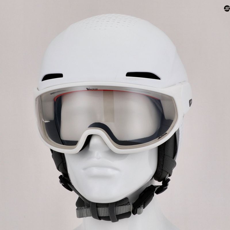 Casco da sci Alpina Alto V bianco opaco 15