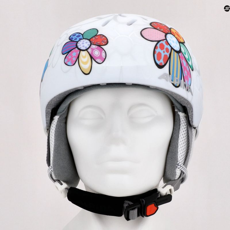 Casco da sci per bambini Alpina Pizi patchwork/fiore opaco 14